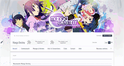 Desktop Screenshot of mangadestiny.com